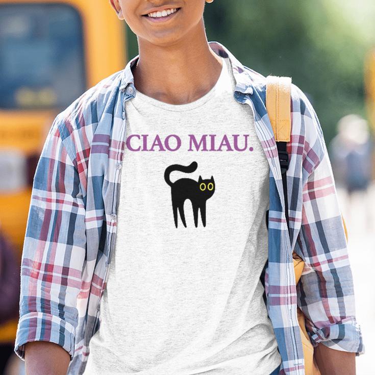 Ciao Miau X Cat Cats Cat Lovers Humour Fun Kinder Tshirt