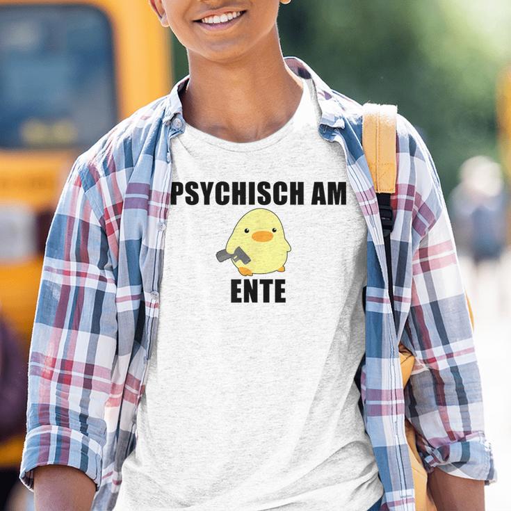 Psychisch Am Ente Kinder Tshirt