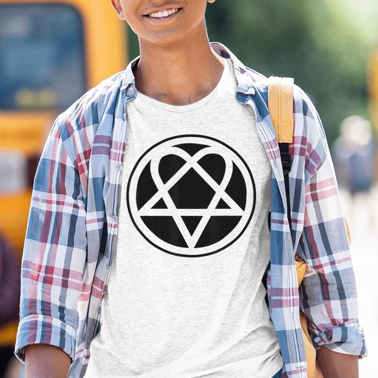 Heartagram Pentagram Kinder Tshirt