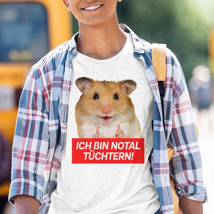 Ich Bin Notal Tüchtern Hamster Meme Total Schüchtern Kinder Tshirt