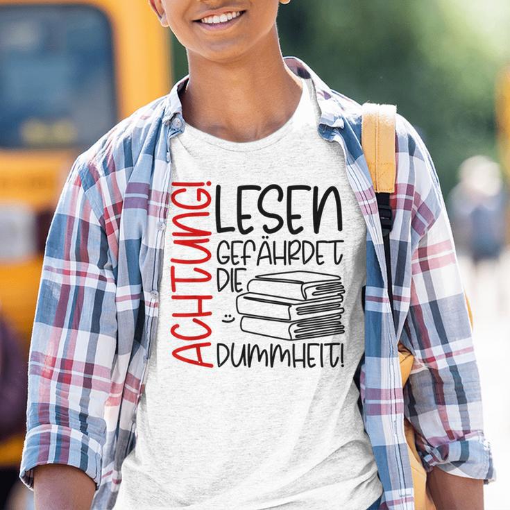 Lesen Dummheit S Kinder Tshirt