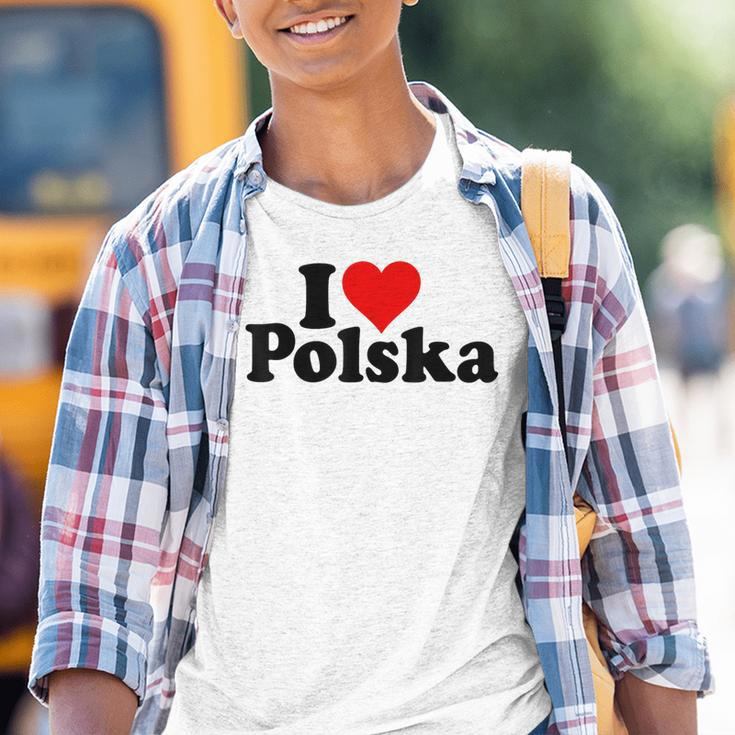 I Love Heart Polska Poland Kinder Tshirt