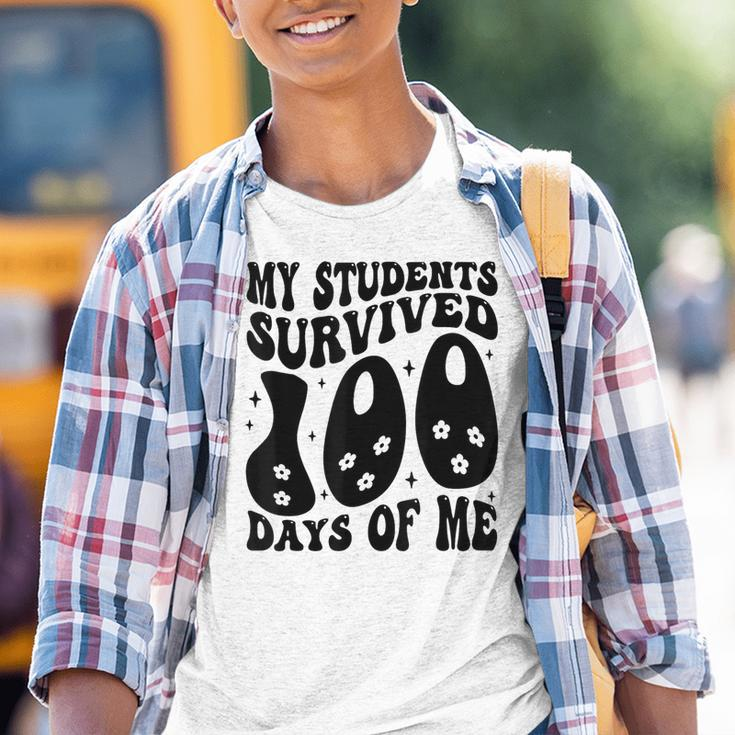 Meine Schüler Haben 100 Tageon Mir Überlebt Lustiger Lehrer Kinder Tshirt
