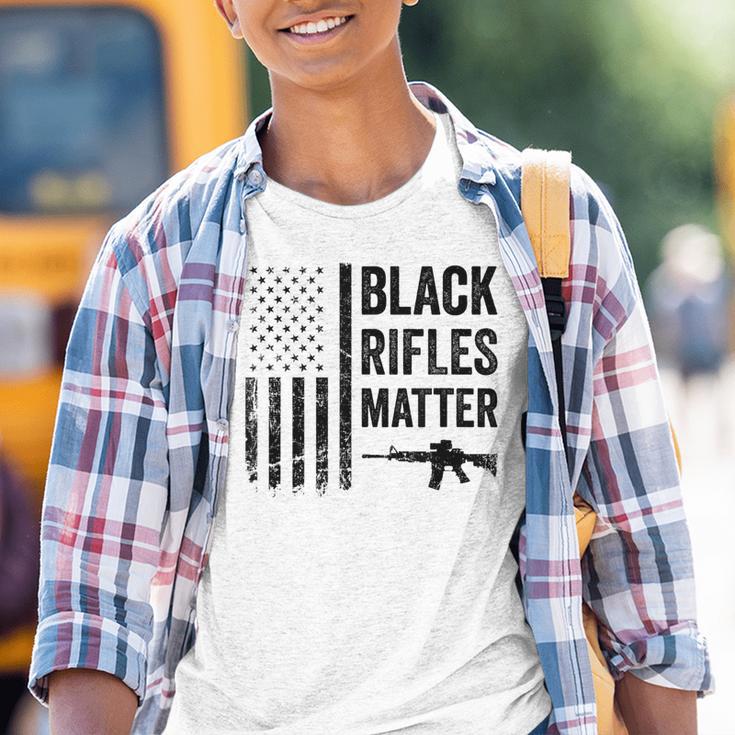 Rifles Matter Pro Gun Rights Camo Usa Flag Kinder Tshirt