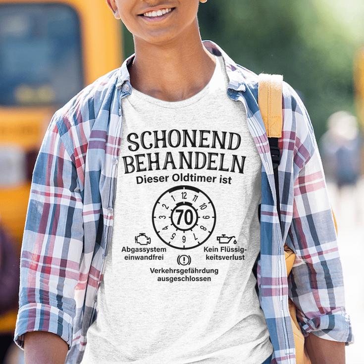 Schonend Behandeln Oldtimer Ist 70 Plaque 70Th Birthday S Kinder Tshirt