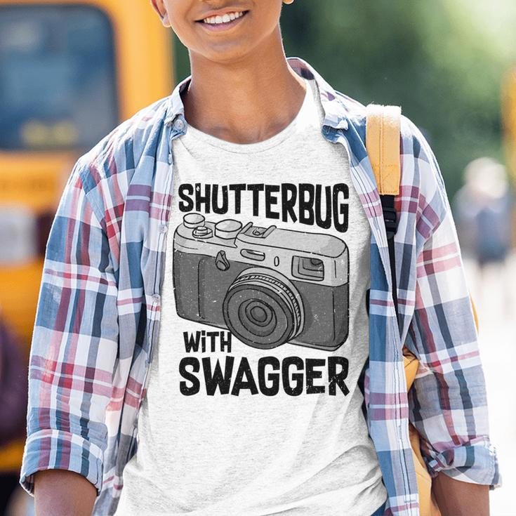 Shutterbug With Swagger Fotograf Lustige Fotografie Kinder Tshirt