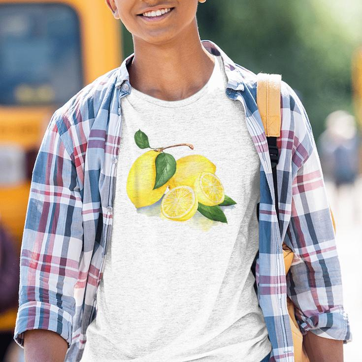 Watercolour Picture On Lemon Kinder Tshirt