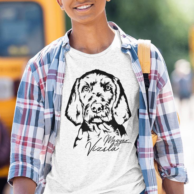 Wirehaar Magyarizsla Portrait Dog Kinder Tshirt