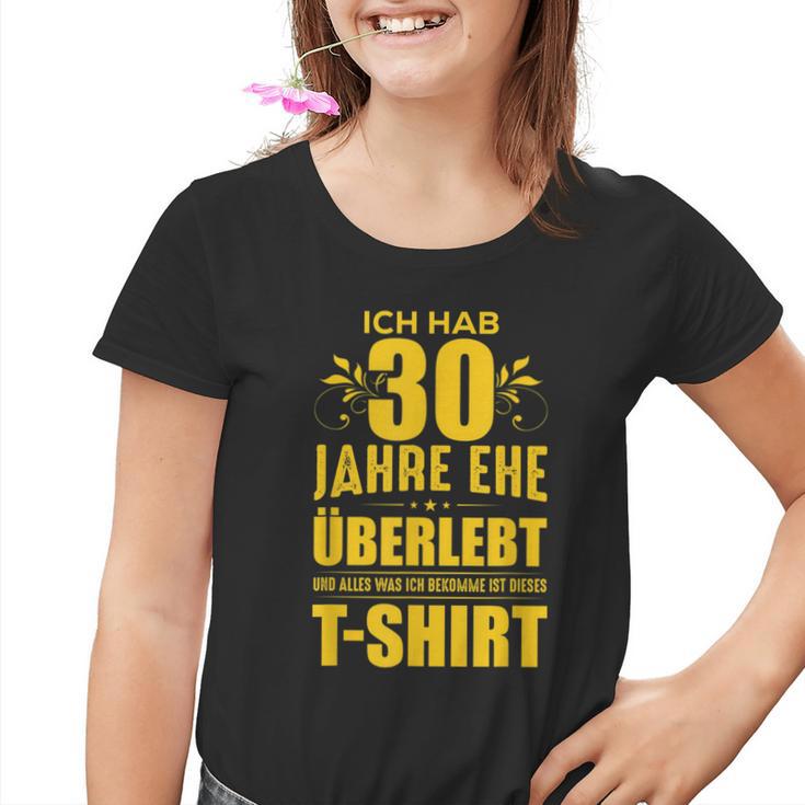 30 Jahreerheiratet Slogan Kinder Tshirt