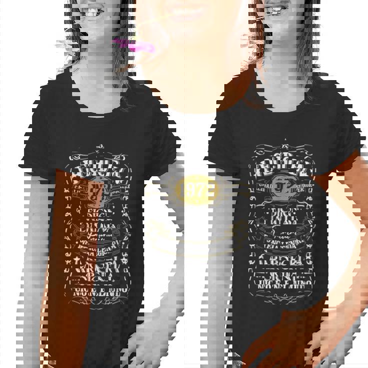 52 Cumpleaños 52 Años Hombre Hecho En 1972 Vintage Regalo Camiseta niño