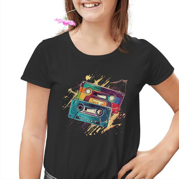 80S 90S Retrointage Cassette Kinder Tshirt