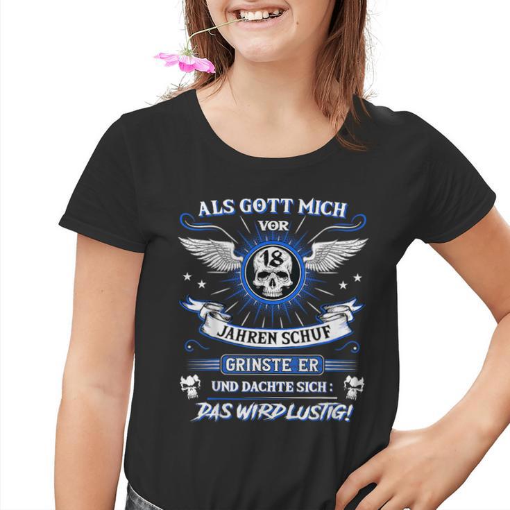 Als Gott Michor 18 Jahren Schuf Grinste Er 18Th Birthday S Kinder Tshirt