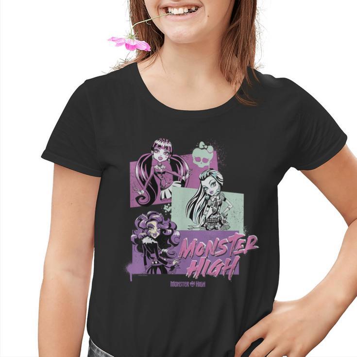 Alumni Of Monster High Draculaura Frankie Stein Clawdeen Wolf Kinder Tshirt