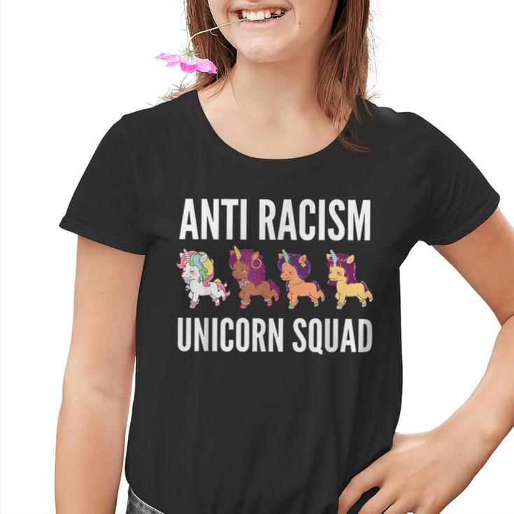 Anti Rassism Unicorn Squad No Racism Anti-Racism Kinder Tshirt