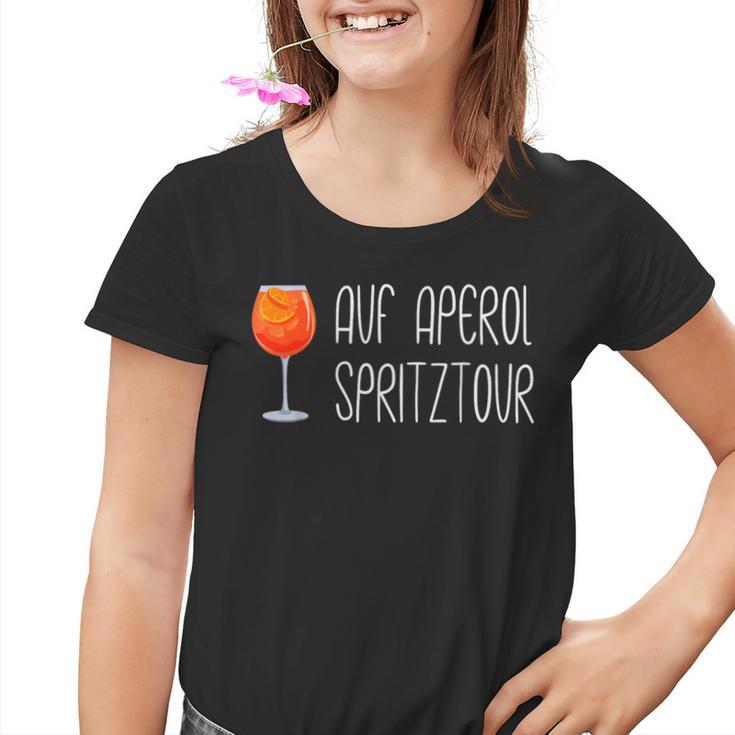 Auf Aperol Spritztour Kinder Tshirt