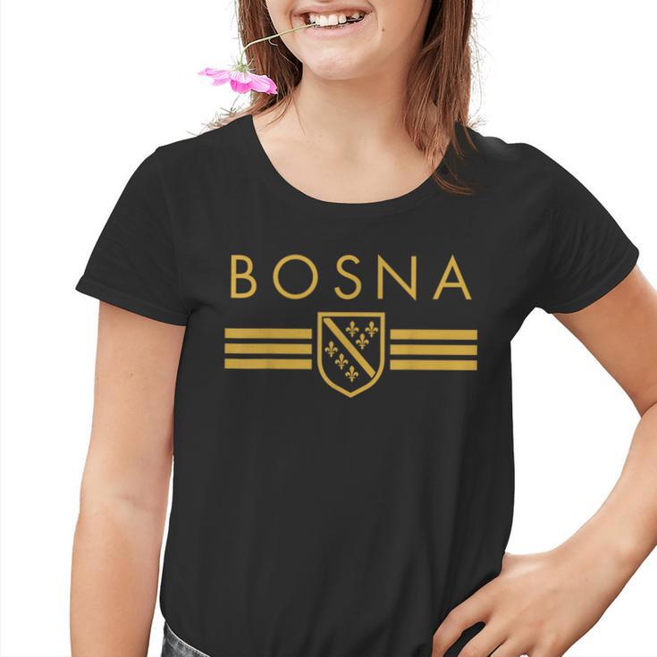 Balkan Bosnia And Herzegovina Bosnian Slogan Kinder Tshirt