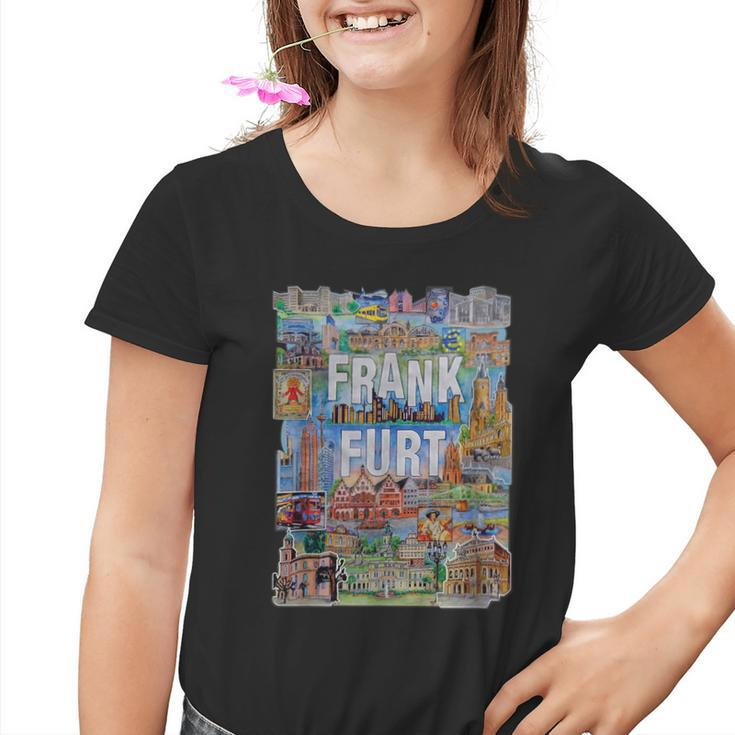 Bembel Ffm Frankfurt Skyline Kinder Tshirt