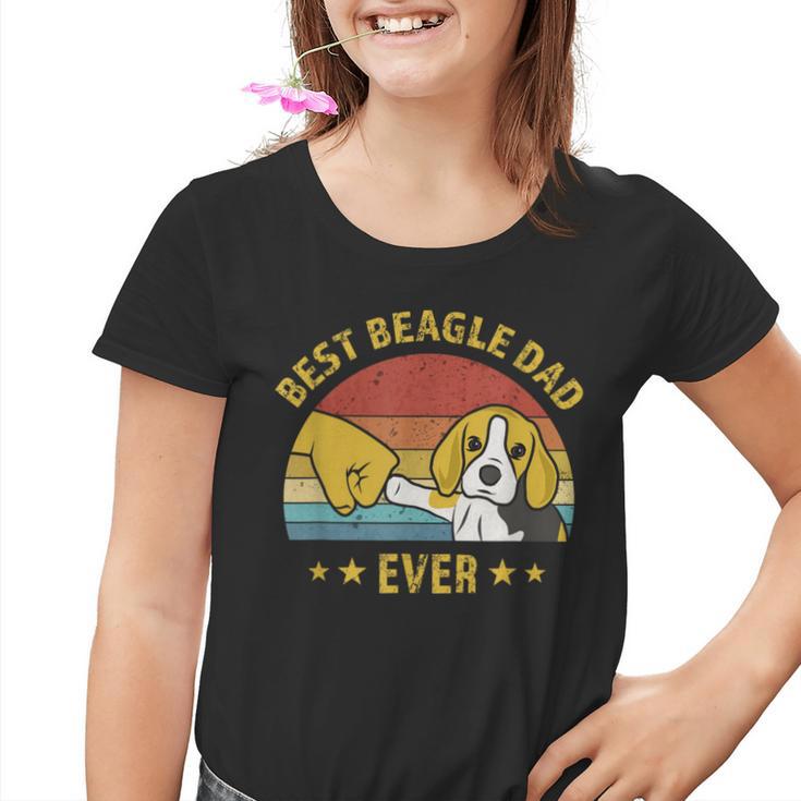 Best Beagle Dad Ever Retro Vintage Puppy Dog Daddy Kinder Tshirt