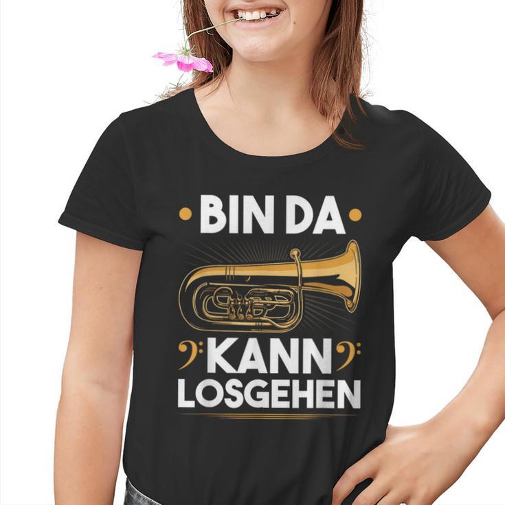 Bin Da Kann Losgehen Blow Music Bass Tubist B Tuba S Kinder Tshirt