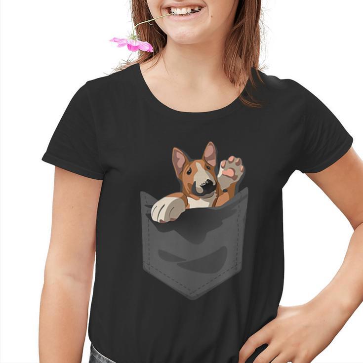Bull Terrier Lover Camisa Bull Terrier En Bolsillo Bull Terrier Camiseta niño