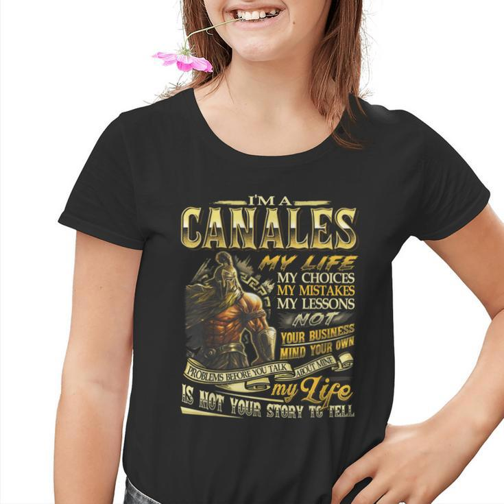 Canales Family Name Canales Last Name Team Youth T-shirt