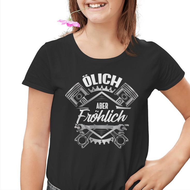 For Car Mechanic Workshop Tuning Ölich Aber Fröhlich Kinder Tshirt