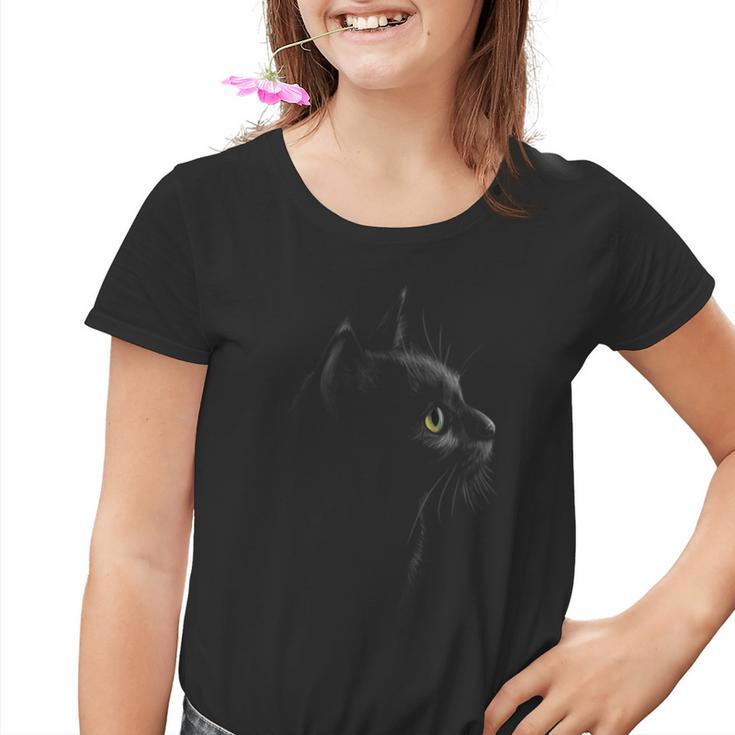 Cat Portrait Cat Head Kinder Tshirt