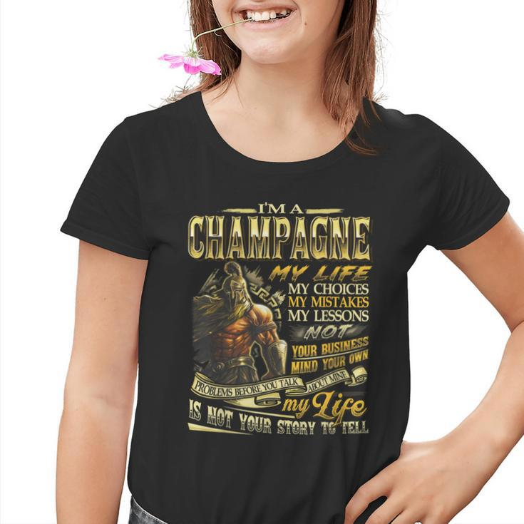 Champagne Family Name Champagne Last Name Team Youth T-shirt