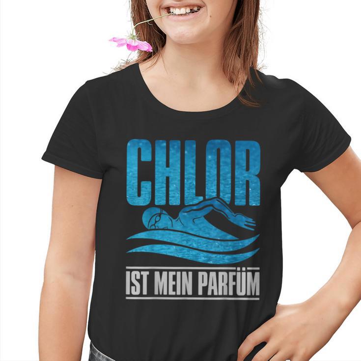 With Chlor Ist Mein Perfume Swimmen Swimmer Kinder Tshirt