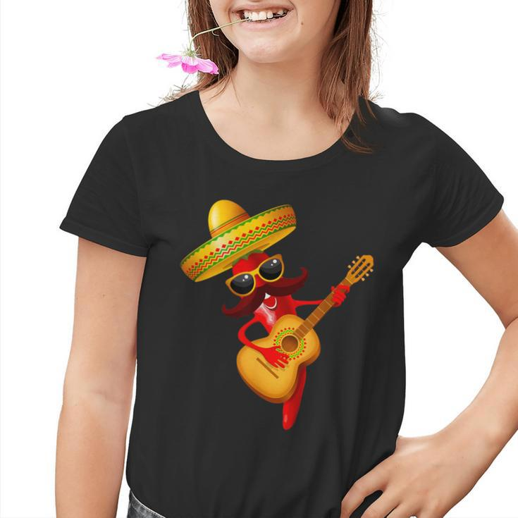 Cinco De Mayo Mexikanische Lustige Gitarre Lets Fiesta Cinco De Mayo Kinder Tshirt