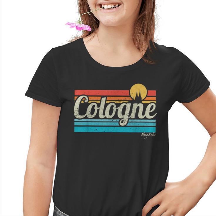 Cologne Lettering Cologne Retrointage Surfer Cologne Carnival Kinder Tshirt