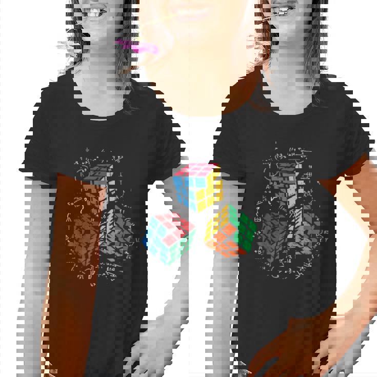 Cool Math Rubik Rubix Rubics Jugador Cubo Matemáticas Amantes Camiseta niño