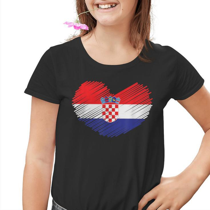 Croatia Flag Hrvatska Land Croate Croatia Kinder Tshirt