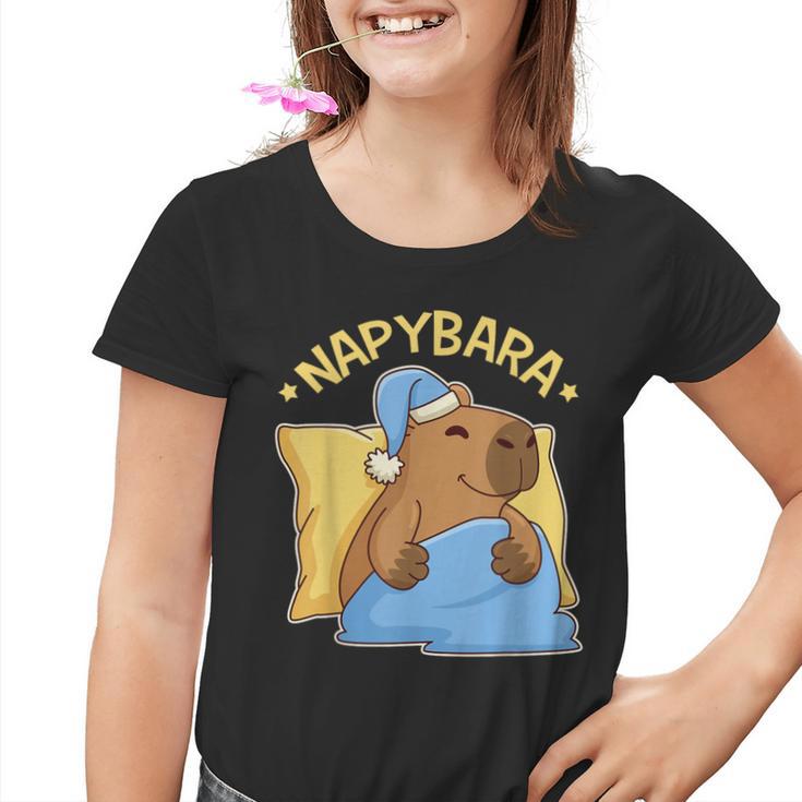 Cute Nap Capybara Pyjamas Nappybara Kinder Tshirt