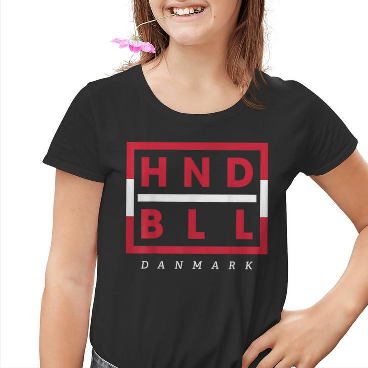 Danmark Fan Hndbll Handballer Kinder Tshirt