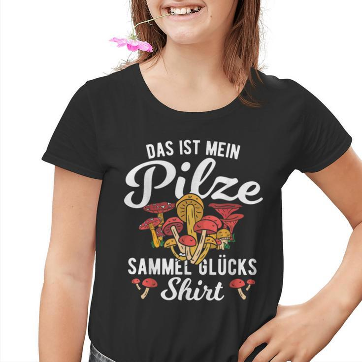 Das Ist Meine Pilze Sammeln Das Ist Meine Pilze Collect German Langu Kinder Tshirt