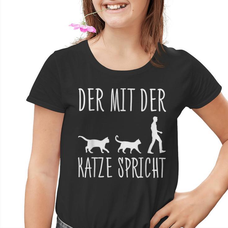 Der Mit Der Katze Speaks Katzenpapa The Mit Cat Kinder Tshirt