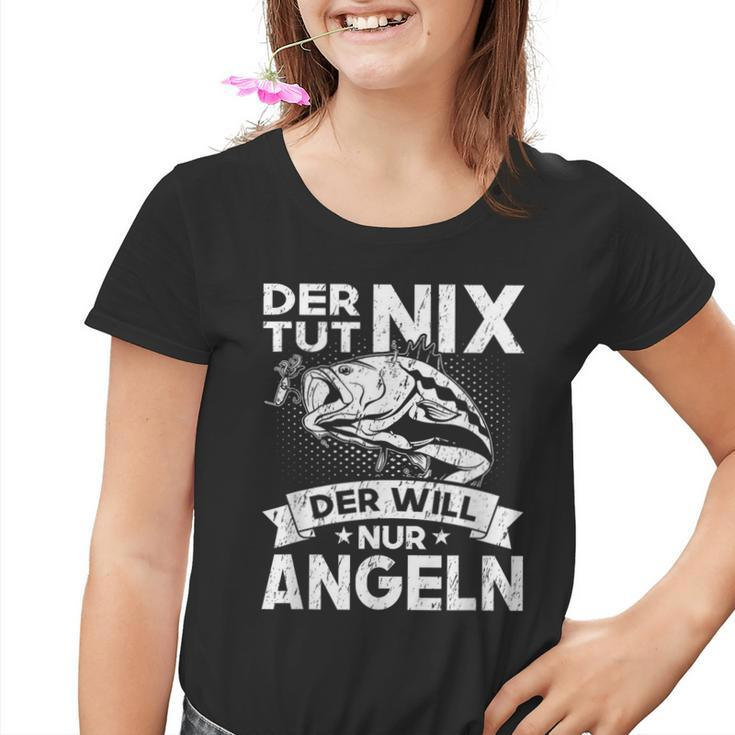 Der Tut Nix Der Will Nur Fischen German Language Kinder Tshirt