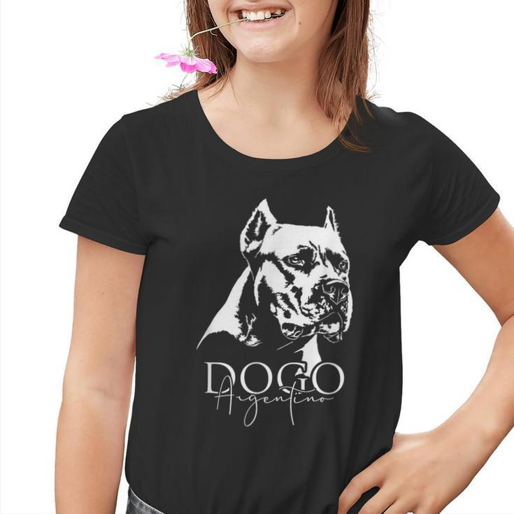 Dogo Argentino Dog Portrait Dog Kinder Tshirt