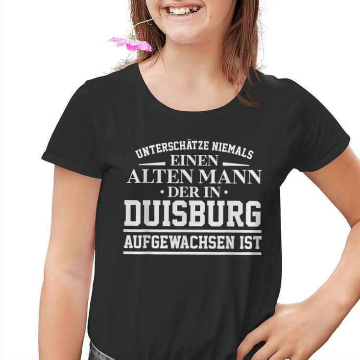 Duisburg Underschätze Nie Einen Alten Mann Kinder Tshirt