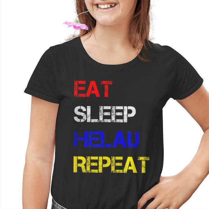 Eat Sleep Helau Repeat Fastnacht Mainz Party Celebrations Kinder Tshirt