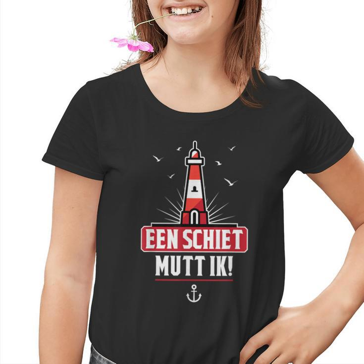 Een Schiet Mutt Ik Norddeutsch Norden Flat German Kinder Tshirt