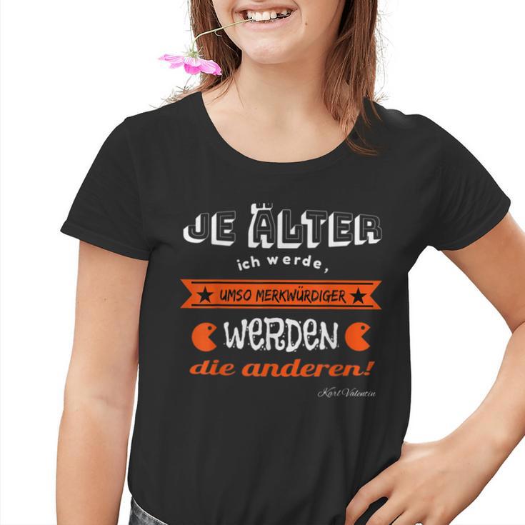 Ein Karl Valentin Meets Immer Ins Schwarze Kinder Tshirt