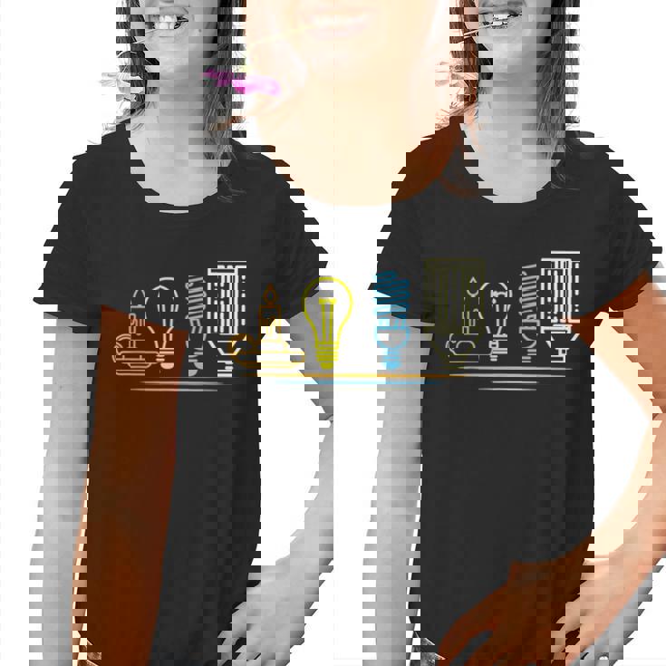 Eléctrico Ingeniero Iluminación Electricidad Electricista Camiseta niño