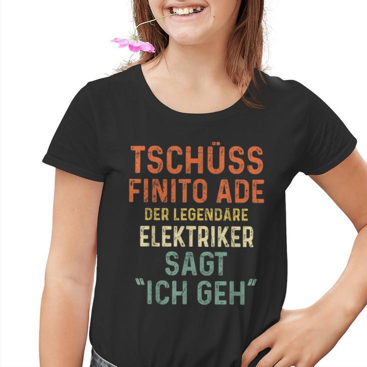 Elektriker Pensioner Kinder Tshirt