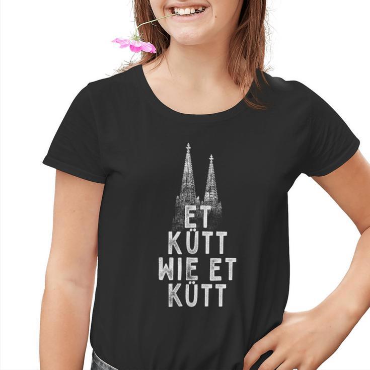 Et Kütt Wie Et Kütt Kölsches Grundgesetz Cologne Cathedral In Cologne Kinder Tshirt