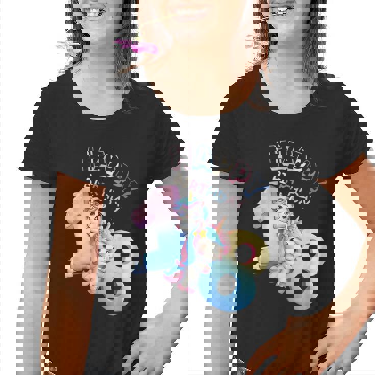 Feliz Cumpleaños De 18 Años Linda Fiesta De Unicornio Para Los Amantes Camiseta niño