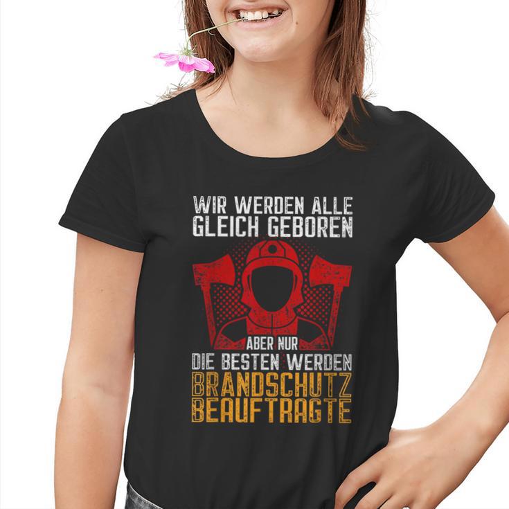 Feuerschutzbebeunger Fire Protection Association Kinder Tshirt