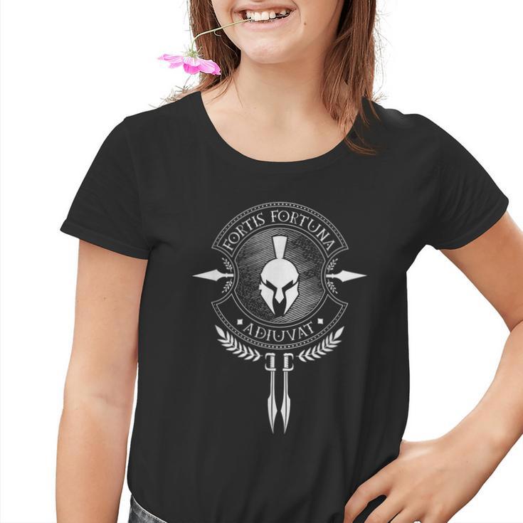 Fortis Fortuna Adiuvat Latin Kinder Tshirt