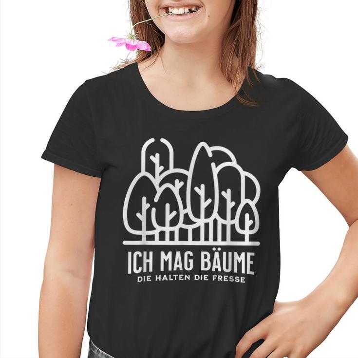 Ich Mag Bäume Die Fresse Kinder Tshirt